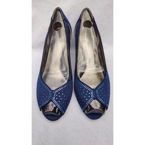 Adrianna Papell Jenna Peep Toe Pump with rhinestones. .